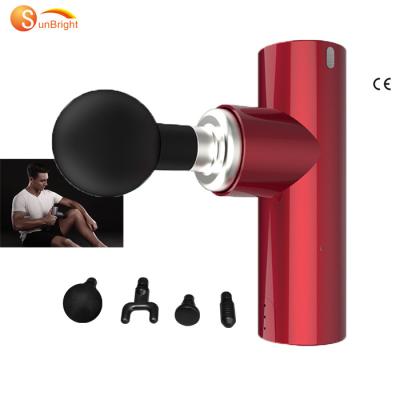 China Wireless Vibration Handheld Deep Body Therapy Mini Massage Gun Metal Muscle Relaxation Fascia Physical Gun for sale