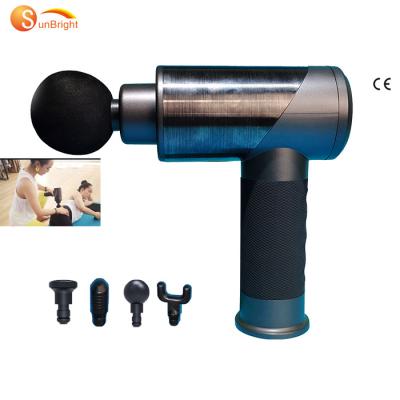 China Best Selling Private Label Metal Digital Body Vibration Tissue Massager Adjustable Fascia Gun Cordless Handheld Exercise Machine for sale