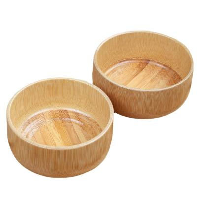 China Environmental Reusable High Quality Customized Sustainable Small Round Wooden Bamboo Baby Bowl for sale