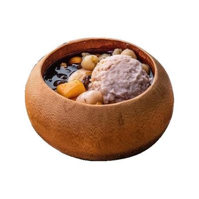 China Home Viable Bamboo Creative Tableware Bowl Fruit Salad Rice Box Snack Noodle Soup Nordic Wooden Bowl for sale