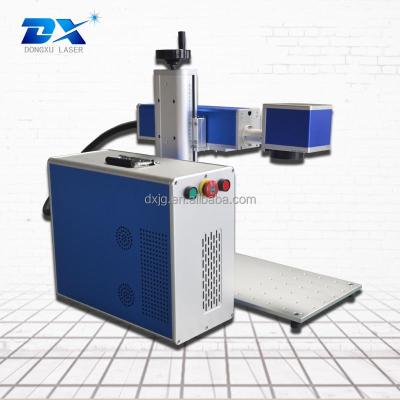 China Laser Marking Desktop 20w Fiber Laser Engraving Machine Small Size Color Marking for sale