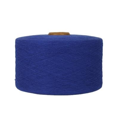 China WENZHOU Hammock Anti-Static Royal Blue Recycled Cotton Blended Knitting Yarn for sale