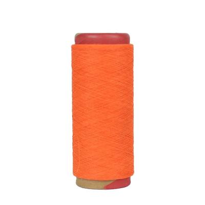 China 2023 Hotel Anti-pilling Towel 6/1 8/1 12/1 Recycled Polyester Yarn Orange Towel Weaving Yarn for sale