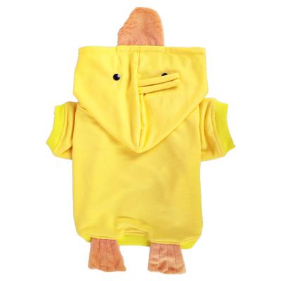 China Cotton dog clothes spring small yellow duck transformation dress method to fight Schnauzer spring and autumn clothes for sale