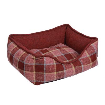 China Hot Selling Viable Easy To Clean Large Luxury Dog Bed Sofa Cushion Customize Soft Breathable Cat Nest Dog Bed Sofa for sale