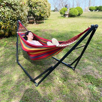 China Modern hot sale products cheap portable camping canvas hammock cotton hammock outdoor hammock for sale