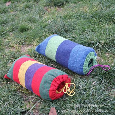 China Modern Outdoor Camping Portable Folding Hammock Cotton Canvas Hammock Swing Hammock for sale