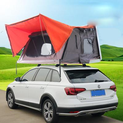 China 2021 Hot Selling Car Hard Roof Waterpoof Amazon Rainproof 3-4 Person Folding Camping Truck Roof Top Tent Shell Waterproof 3-4 Person For Camping for sale