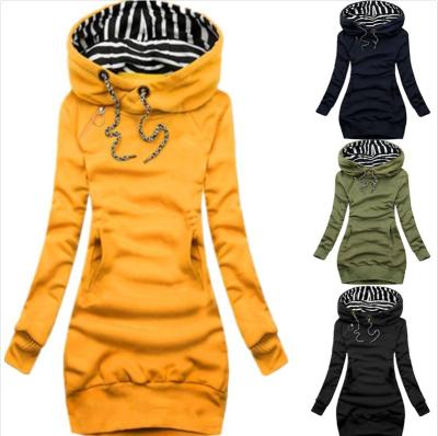 China Amazon Hot Selling New European American Windproof Products Middle And Long Womens Hoodies for sale