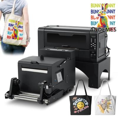 China Roll-to-roll printer A3 DTF 33cm Inkjet T-shirt PET film schudden poederoven drukmachine Te koop