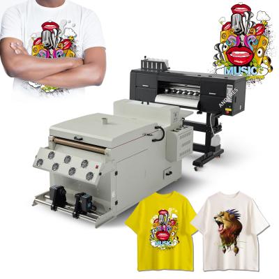 China DTF-Drucker 4 Kopf T-Shirt Textil mit Pulverschüttelmaschine zu verkaufen