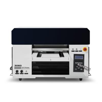 China 3060 UV-printer A3 rol tot rol 3 in 1 UV-printer en platbedprinter Box XP600 Dubbelkop flessen UV-printer Te koop