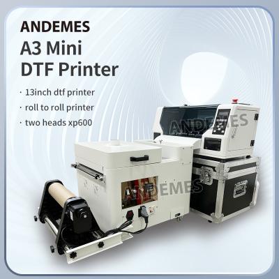 China Andemes Desktop DTF Printer with Dual XP600 Heads and White Ink Circulation for sale