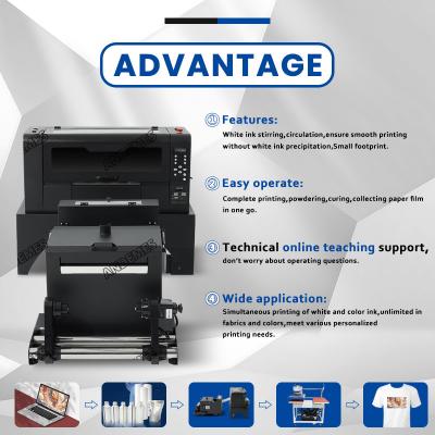 Cina Xp600 Stampa digitale a doppia testa Dtf con inchiostro bianco T-shirt stampa 42cm Dimensioni di stampa in vendita