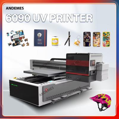 China Nieuw product 6090 UV platbed printer UV Speciale inkt LED UV printer 3 I3200 printkop Te koop