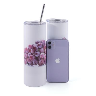 China Viable Supplier Hot Sale 18/8 Stainless Steel BPA Free Skinny Tumbler Sublimation Mug for sale