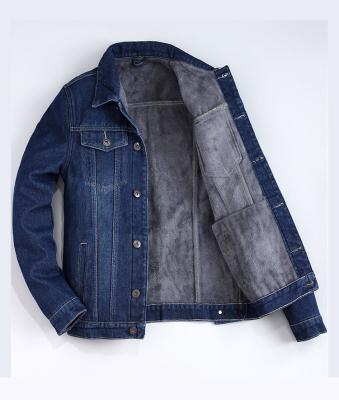 China Custom Plus Size Plus Size Fur Coated Mens Plus Size Denim Jackets Coated For Winter for sale