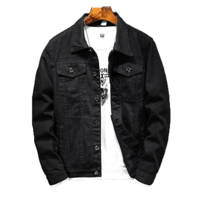 China Custom Logo Plus Size Cotton Boys Casual Men's Denim Trucker Denim Jacket Custom Black Heavy Coat Breathable Breathable Jackets for sale