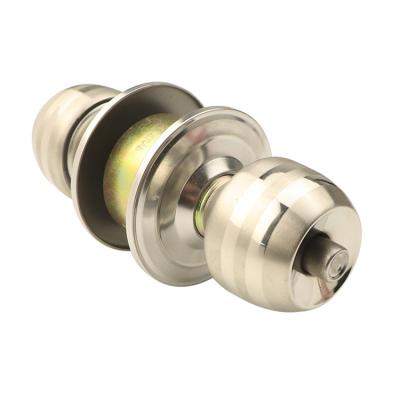 China Front Entry/Privacy/Passage/Manual Popular 304 Stainless Steel Ball Security Double Polished Dummy Door Knob Cylinder Lock for sale