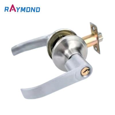 China Solid Wood Doors/Steel Doors Pass Door Locks Levers Handles High-quality Cerradura De Pomo Satin Nickel Keyed Entry Lever Lock for sale