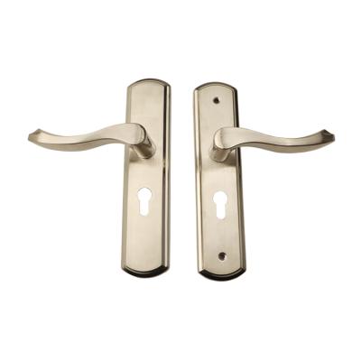 China Aluminum alloy stainless steel door locks and handles, double handle panel door lock for wooden doors for sale