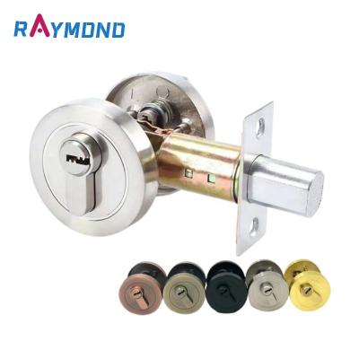 China Privacy Feature Deadbolt High Quality Zinc Alloy Door Lock Set Locked American Style Delight Single Cylinder Deadbolt for sale