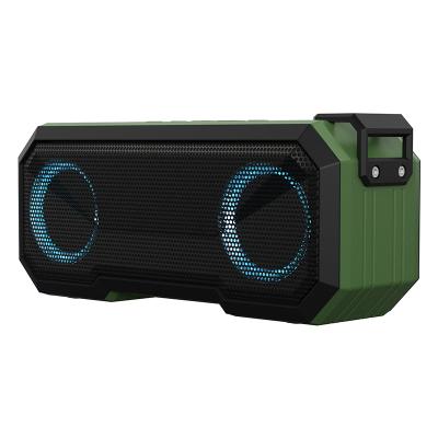 China No Outdoor Portable Speakers Waterproof Outdoor Bluetooth Wireless Stereo Speaker With Led Colorful Flashing Light for sale