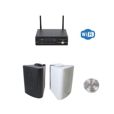 China SH2003 WiFi+Bluetooth 2.1 Wireless Home Audio System Active PA Amplifier and Wall Speakers for sale