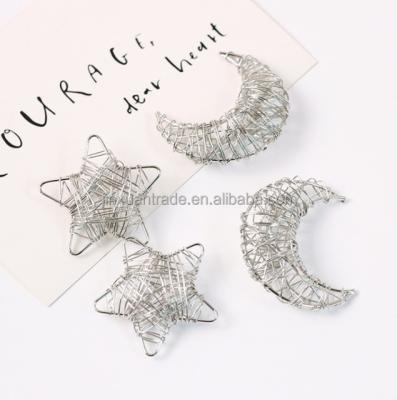 China Jewelry Accessories Moon Shape Metal Head Chain Small Size Silver Chain Trinket Trinket for sale