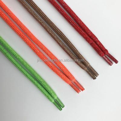 China 130CM Length 6MM Width] Redk Green Viable Orange Round Brown Polyester Hoodie Metallic Cord for sale