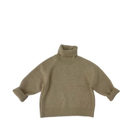 China Anti-pilling turtle neck sweater Mori Style Knitted Clothes Winter thickening 2022 new Korean children's clothing for sale