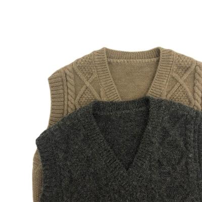 China China Supplier New Children's Clothing Vest Cashmere Sweater Wear V-neck Knitted Outer Vest Kids Children Vest With Cheap Price for sale