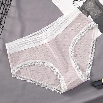 China Widely Used Antibacterial Special Design 95% Cotton Branded Sexys Women Underwear Panties for sale