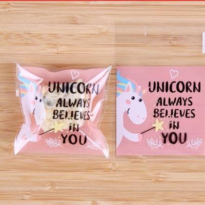 China Cookies Recyclable Cookie Candy Bag Self Adhesive Seal Gift Packaging Opp Plastic Birthday Christmas Food Full Clear Package Bopp TX-45 for sale