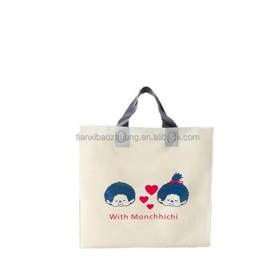 China BIODEGRADABLE Custom Design Logo Die Cut Handle Bags PE Plastic Shopping Bag for sale