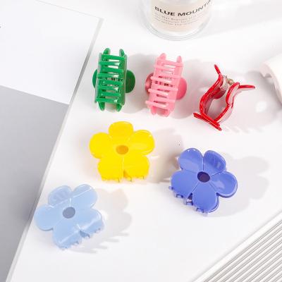 China Mini Girl Hair Claws Acetate Flower Hair Clip Ladies Hair Accessories Fixed Cute Hair Factory Direct Selling Wholesale for sale