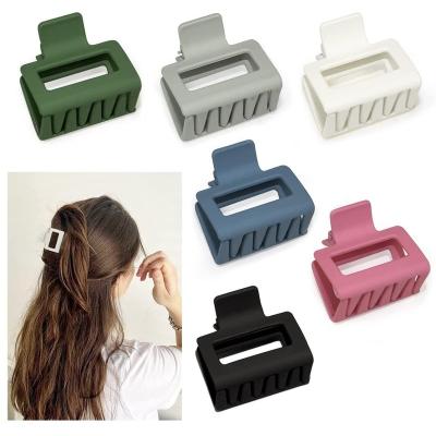 China Factory Direct Sales Hair Clips Claw Clips Rectangle High Quality Non Slip Small Plastic Hair Claw Clip Hair Accessories For Popular Women for sale