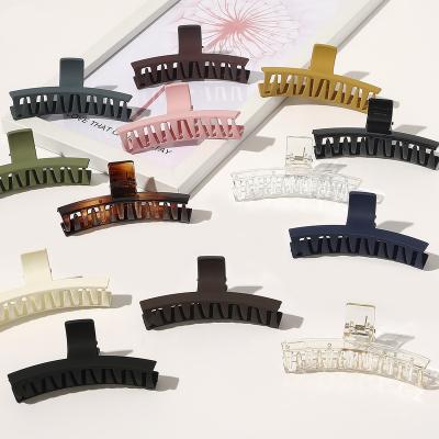 China Factory Direct Sales Matte Fashion All-Match Shiny Curved Hair Claw Hair Claw Clips Hair Clips Sets For Women Hair Accessories Wholesale for sale