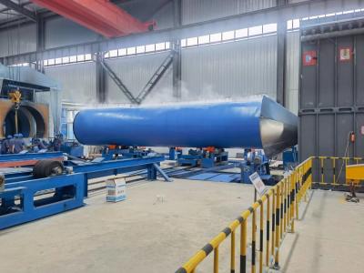 China Línea de producción de tuberías de acero anticorrosión 3LPE de revestimiento de polietileno 200-300KW en venta