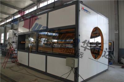 China Plastic Pipe Pulling Haul off Double Drawing Machine PE Pipe Production Line for sale