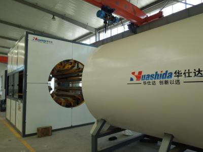 China Línea de extrusión de tuberías de HDPE Extrusora de tuberías de plástico Línea de extrusión de tuberías de pared sólida de HDPE 75-250 mm en venta