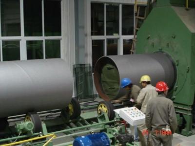 China 3PE Anti Corrosion Pipe Machine Shot Blasting Line For Pipes High Safety zu verkaufen