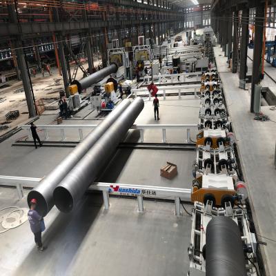 Chine Ligne de production de tubes isolés en mousse de polyuréthane entièrement automatisée avec enveloppe en polyéthylène à vendre