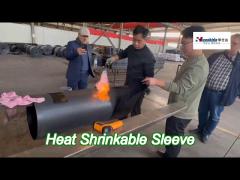 PE Heat Shrinkable Sleeve 2 Layers Anti Corrosive For Large Diameter Wastewater Pipe