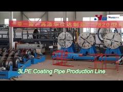 159mm-1600mm 3pe anti corrosion steel pipe production line