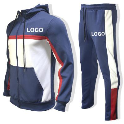 China Anti-Shrink Warm Hoodie Fleece Zipper Tech Tracksuit Set Summer Sale Custom Made Sweatsuits for sale