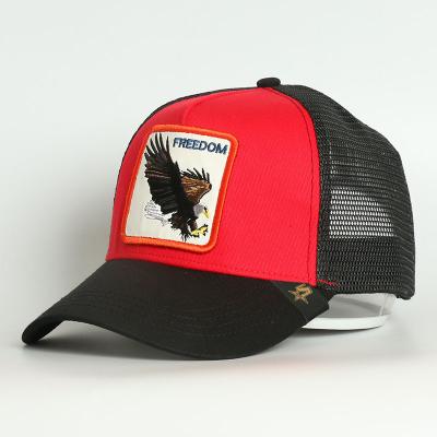 China Eagle Gorras De Animales Cotton Hip Hop Animal Gorra Hat Embroidered Logo Vintage Hat Custom Wholesale COMMON Trucker Hat for sale