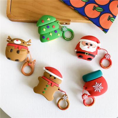 China Custom Cute Silicone Shockproof Radio Gift Christmas Fanshion Cartoon Cover Earphone Filling Case For Apple Airpod 1 2 for sale