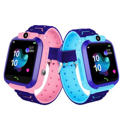 China GPS Navigation Q12 Child Smart Watch SOS Phone Smartwatch For Kids With Sim Card Photo Waterproof IP67 Kids Gift For IOS Android for sale