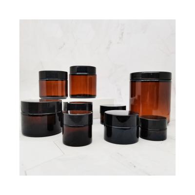 China Wholesale Cosmetic Price 5g 10g 20g 30g 50g Frosted Amber Clear Glass Jar Cosmetic Jar for sale